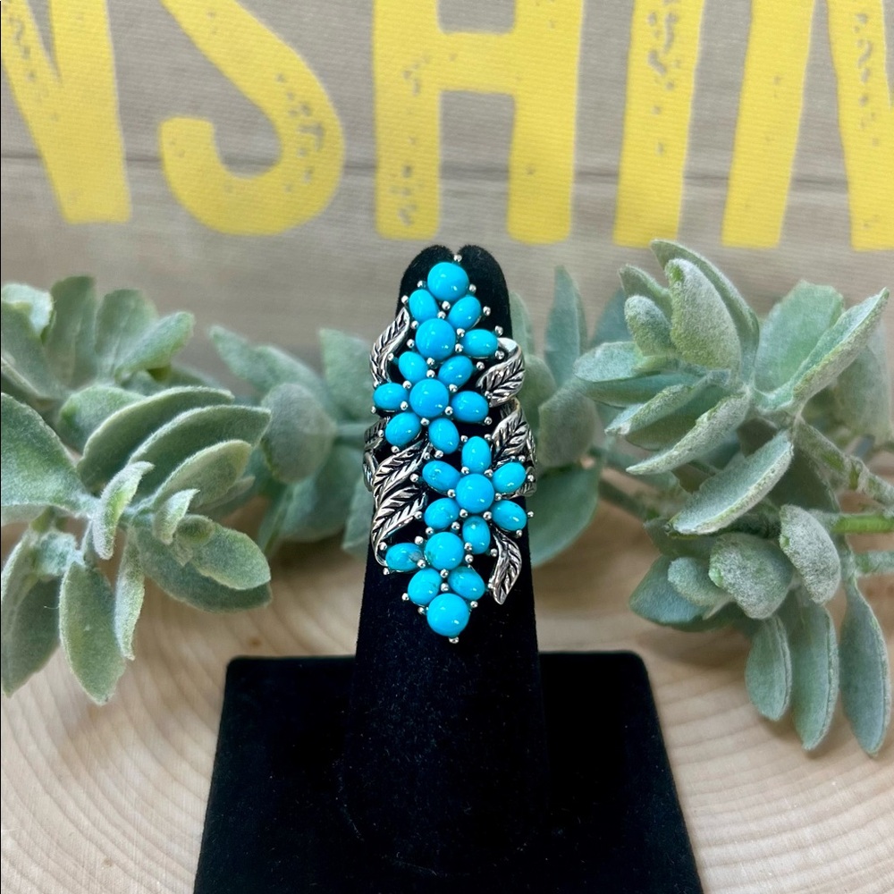 Southwest Style Kingman Turquoise Ring By JTV